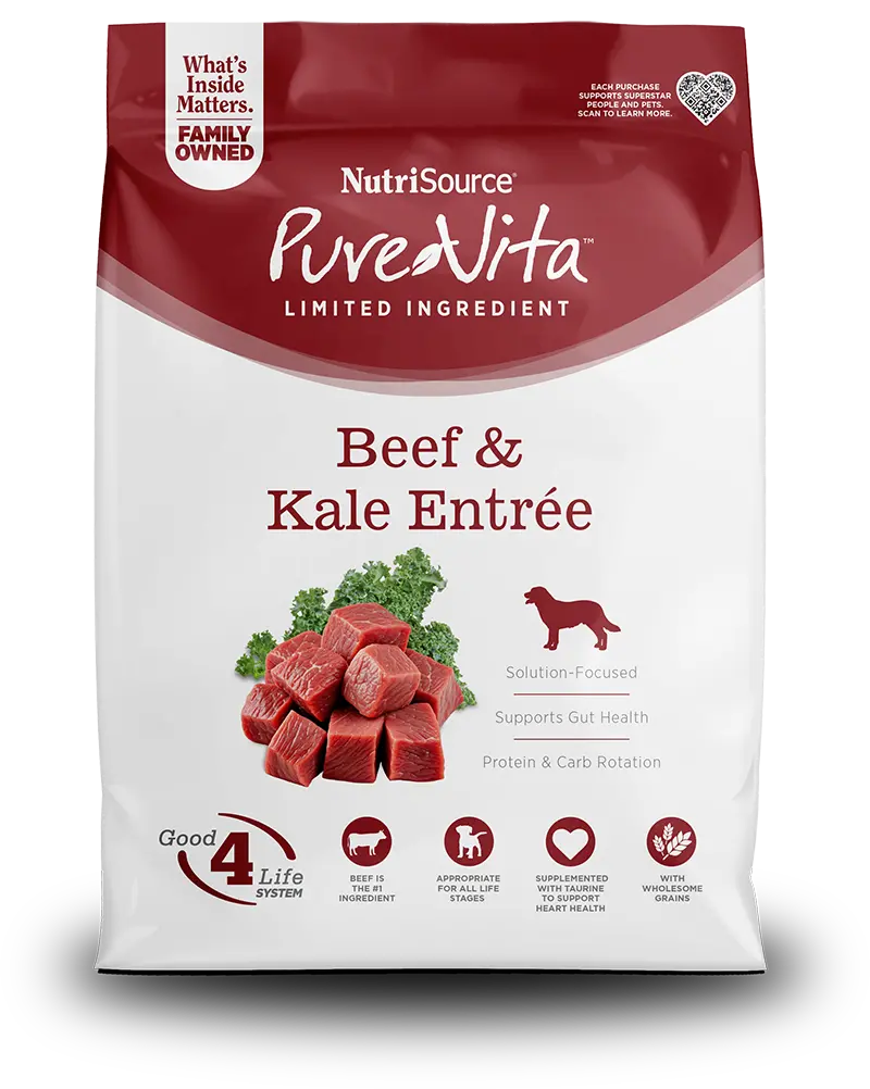 Nutrisource Beef & Kale Entrée Limited Ingredient Dog Food 1