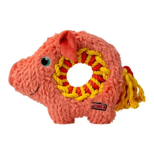 Kong Ringaroos Pig Dog Toy 1