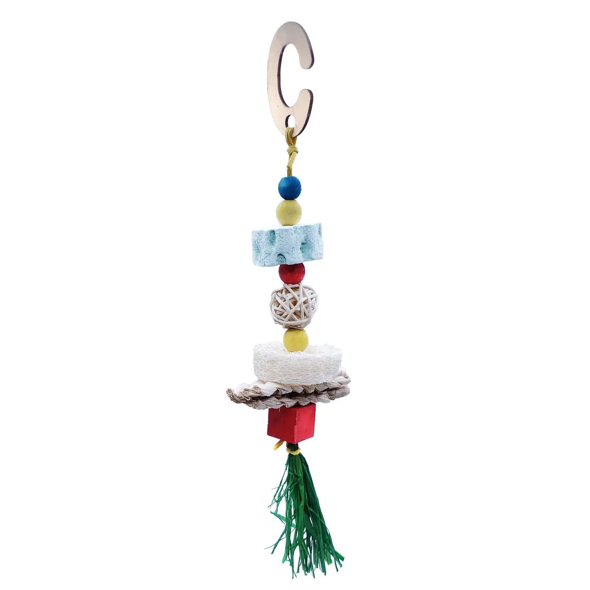 A&E Cage Crunchy Bunch Vine Ball Wood & Calcium Toy 1