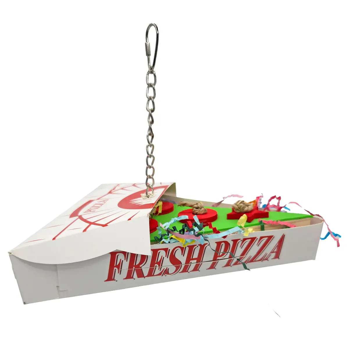 A&E Bird Cage Pizza Takeout Bird Toy 1