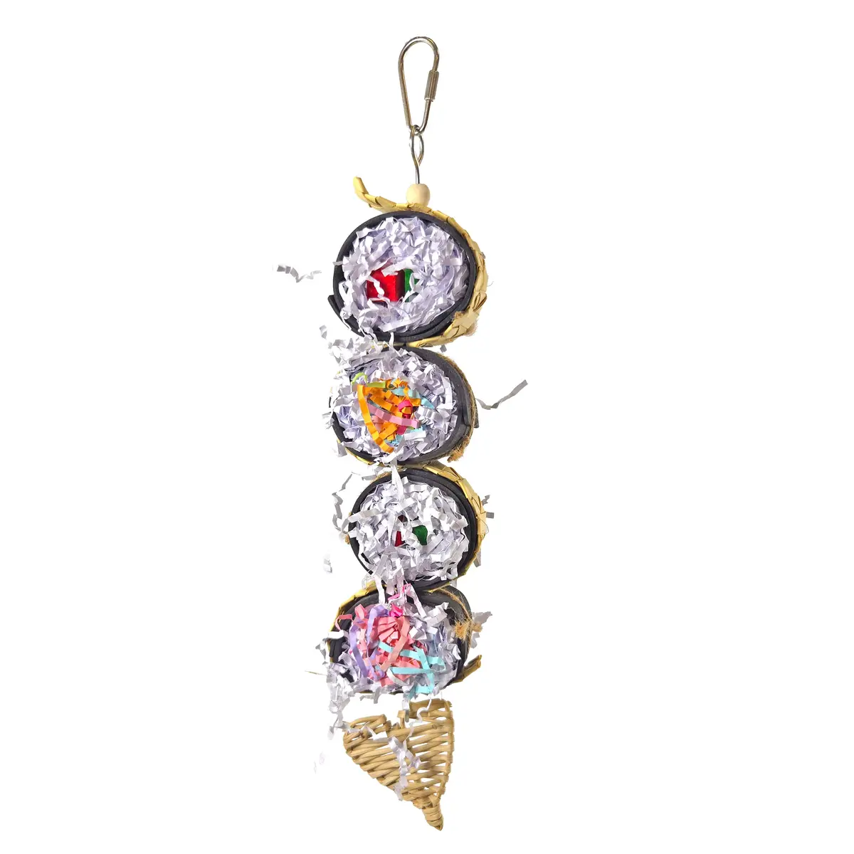 A&E Cage Cali Roll Sushi Stack Hanging Bird Toy 1