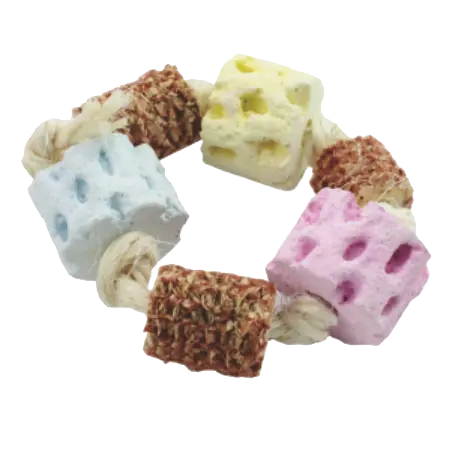 A&E Cage Corny Calcium Ring Small Pet Toy 1