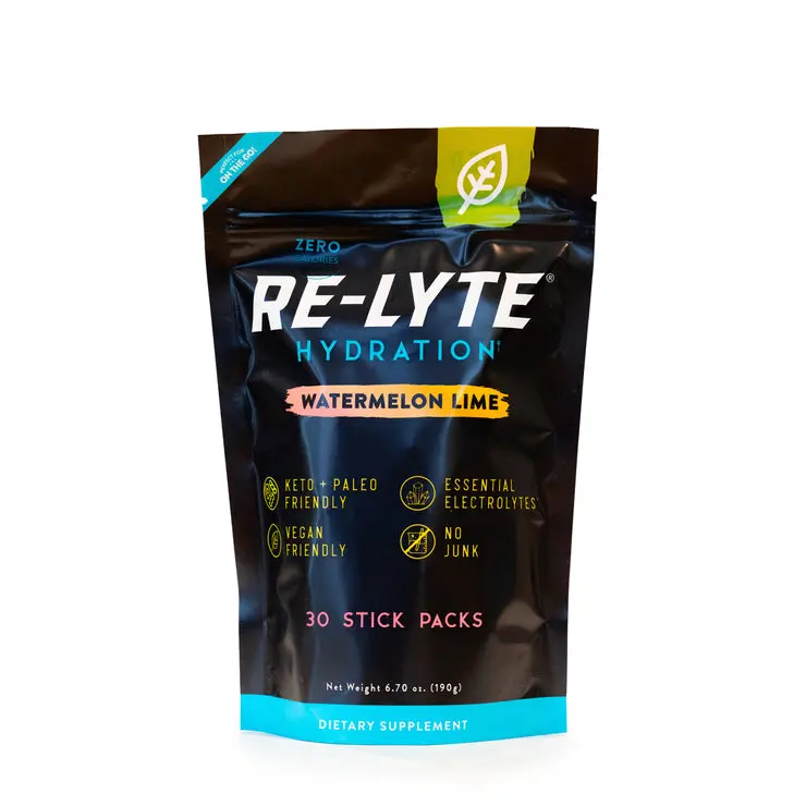 Redmond Re-Lyte® Hydration Electrolyte Powder Stick Packs / Watermelon Lime 1