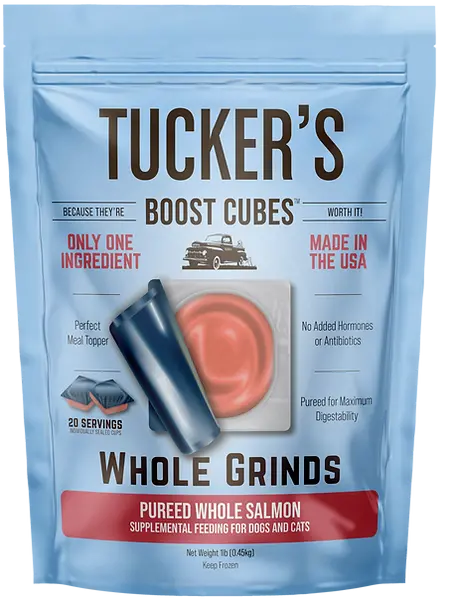 Tucker's Boost Cubes Pureed Whole Salmon Supplemental Feeding For Dogs & Cats 1