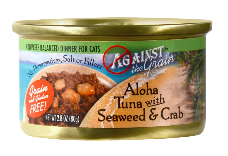 Against The Grain Aloha Tuna With Seaweed And Crab Canned Cat Food 1