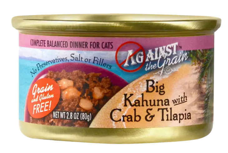 Against The Grain Big Kahuna With Crab And Tilapia Canned Cat Food 1