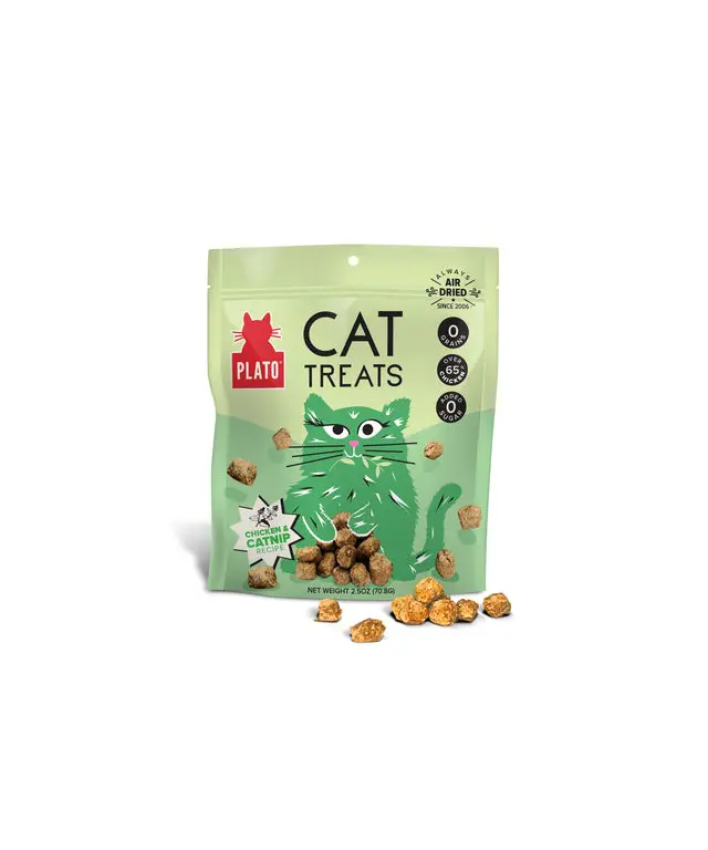 Plato Chicken & Catnip Cat Treats 1