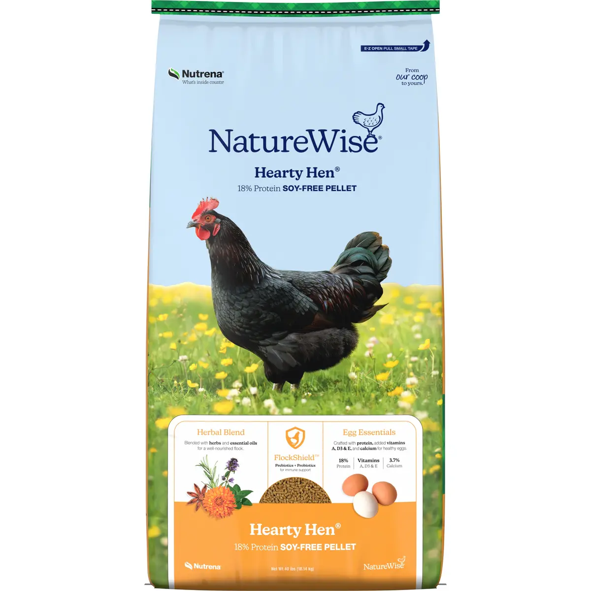 Nutrena® Naturewise® Hearty Hen® 18% Soy-Free Protein Pellet 1