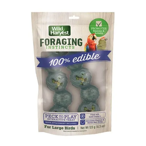 Wild Harvest Foraging Instinct Peck To Play Treats, Large, 2 Treats 1