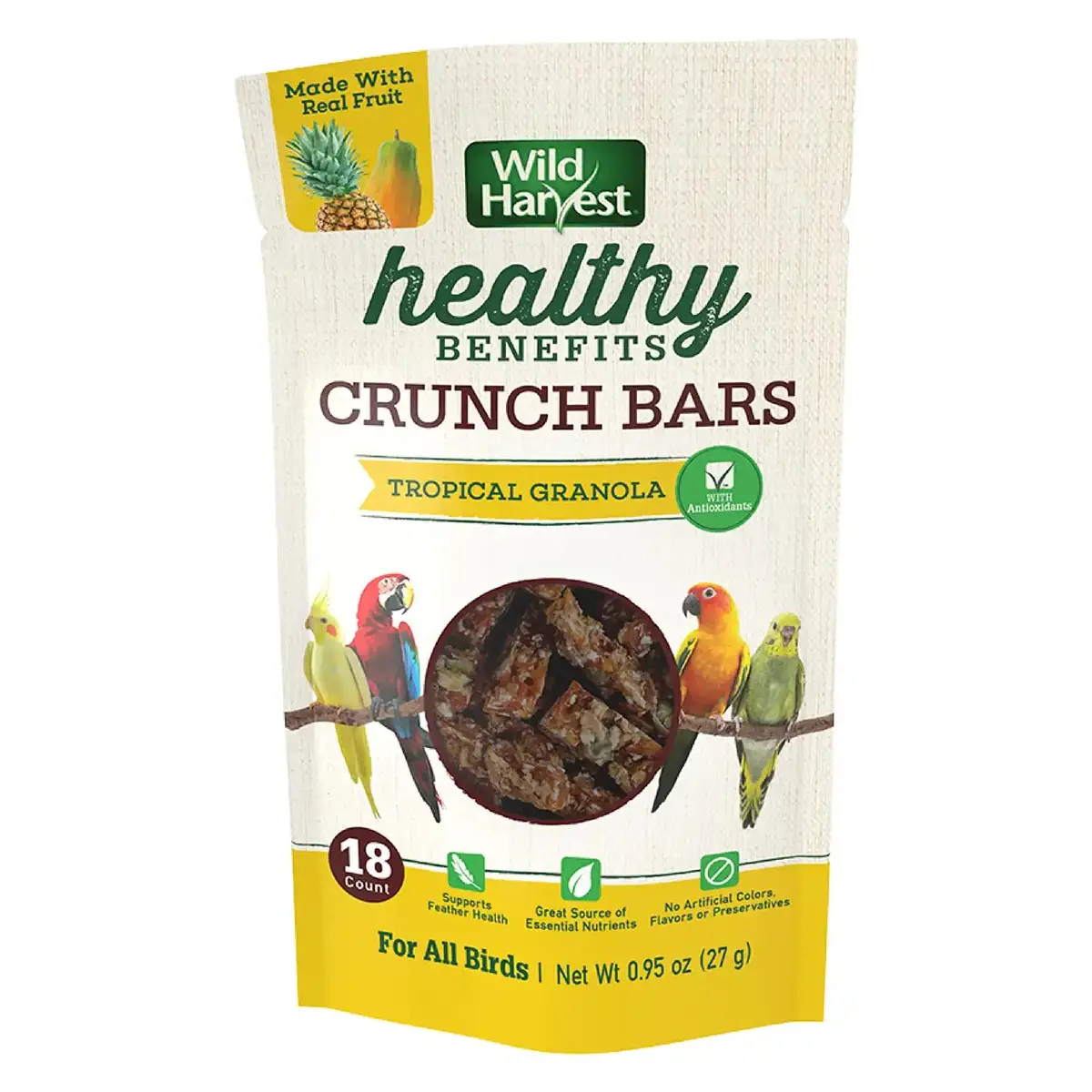 Wild Harvest Tropical Granola Crunch Bars Bird Treats 1