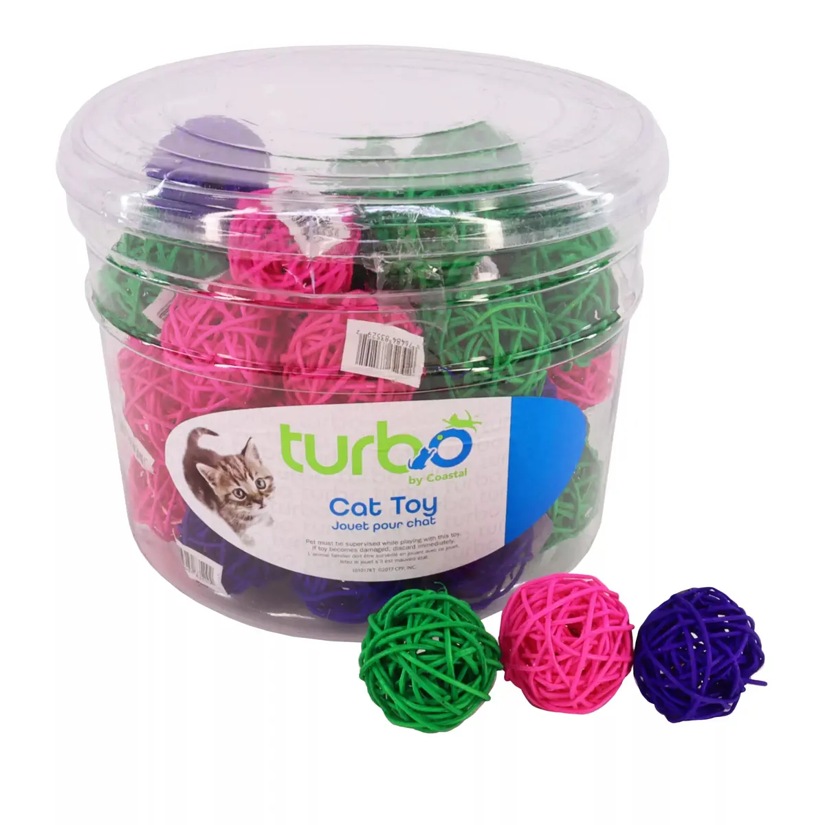 Coastal Turbo Wicker Balls Cat Toy 1