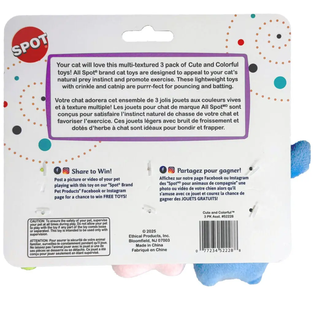 Ethical Pet Spot Cute & Colorful Cat Toys 2