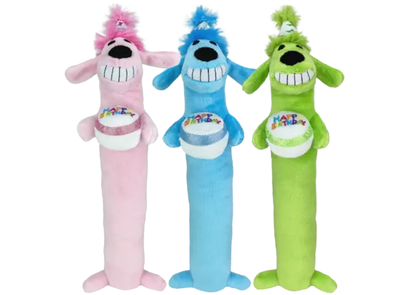 Multipet Loofa® Dog Birthday Dog Toy 1