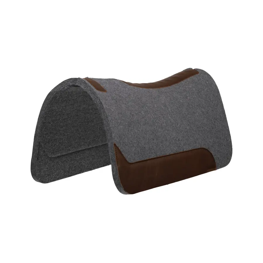 Weaver Equine Wool Felt Contoured Western Saddle Pad 3/4" 1