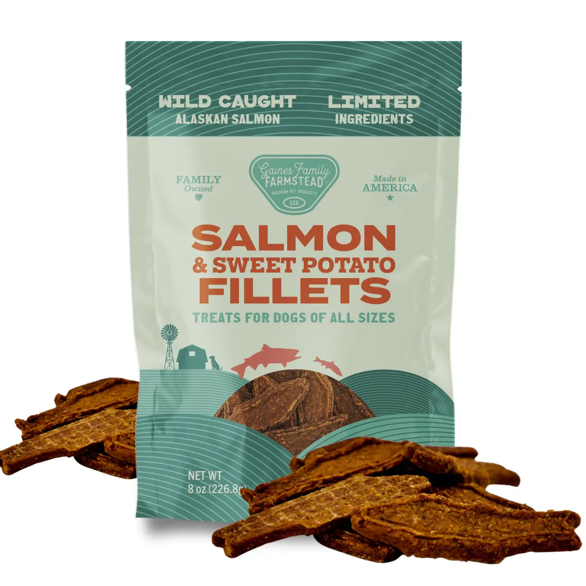 Gaines Family Farmstead Salmon And Sweet Potato Fillets Treats For Dogs Of All Sizes 1