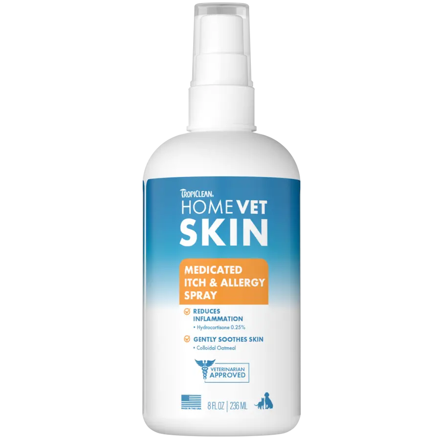 Tropiclean Homevet Medicated Itch & Allergy Pet Spray 1