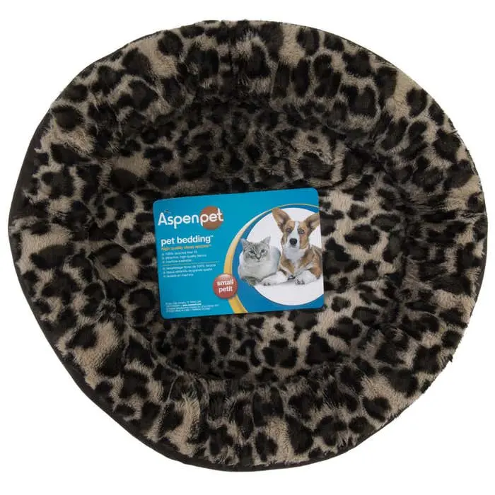 Aspen Pet Round Animal Print Small Pet Bed 1