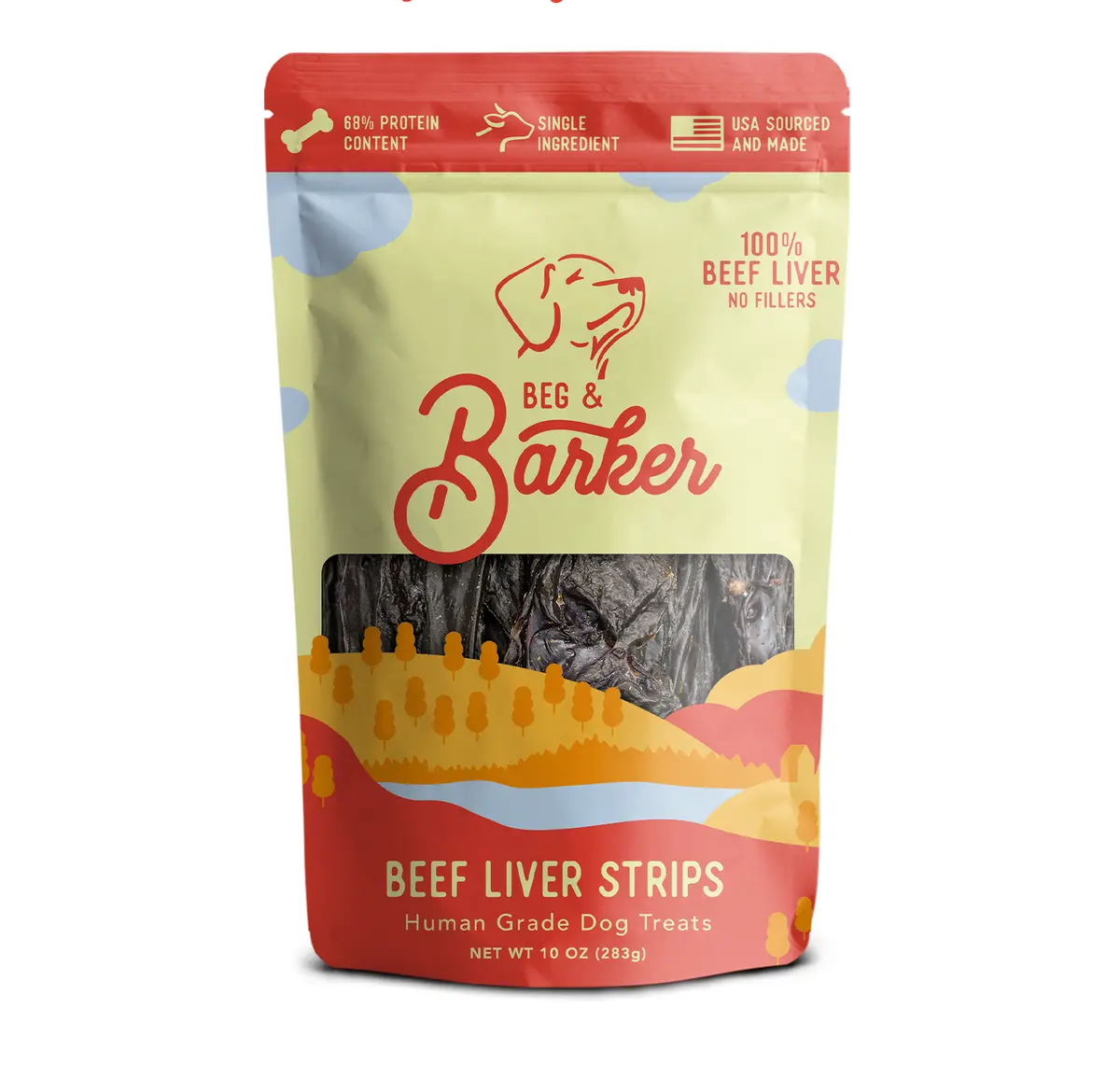 Beg & Barker Beef Liver Strips Dog Treats 1