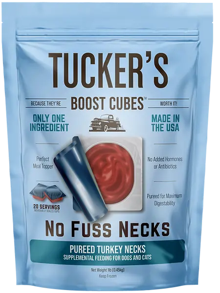Tucker's Boost Cubes Pureed Turkey Necks Supplemental Feeding For Dogs And Cats 1