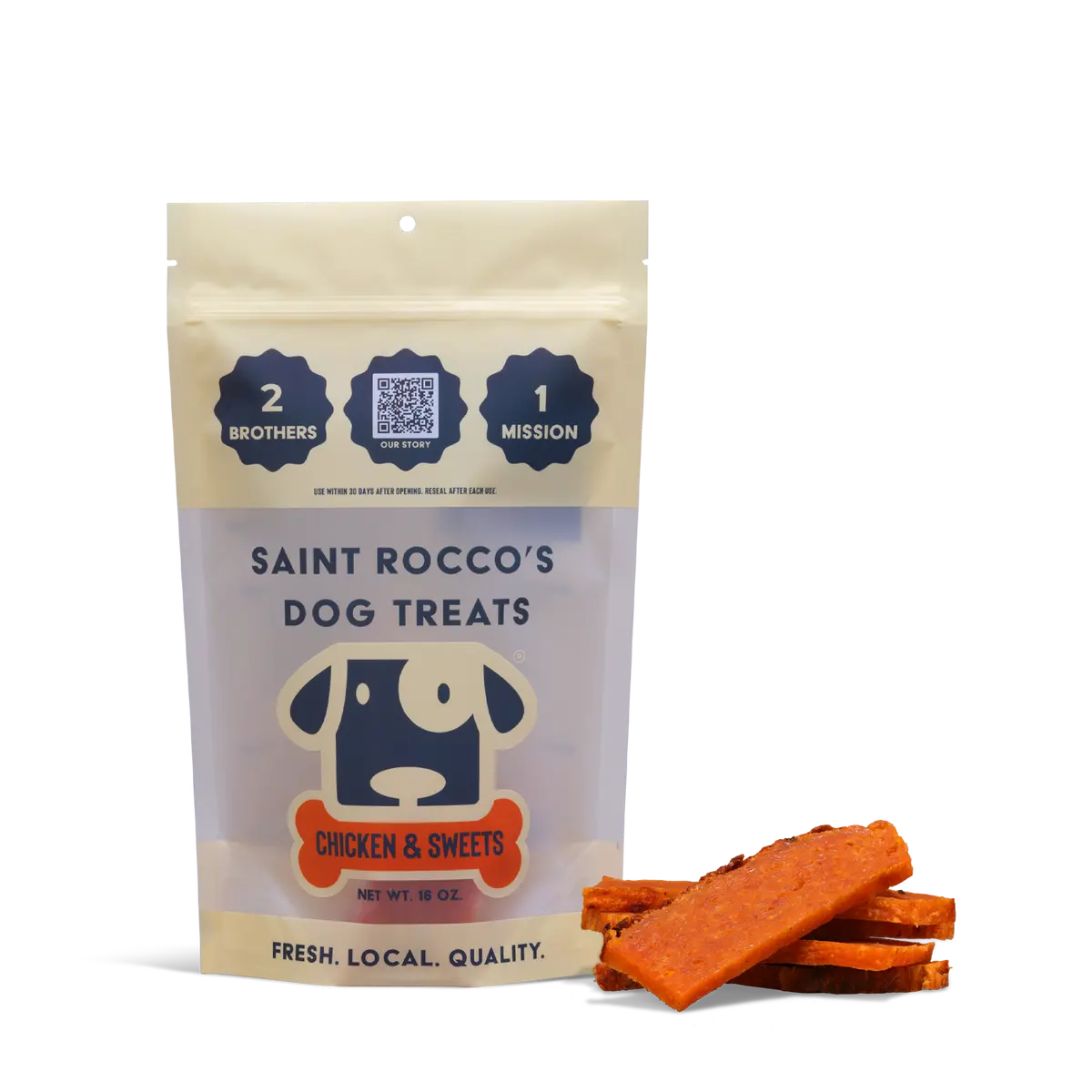 Saint Rocco's Chicken And Sweets Dog Treats 1