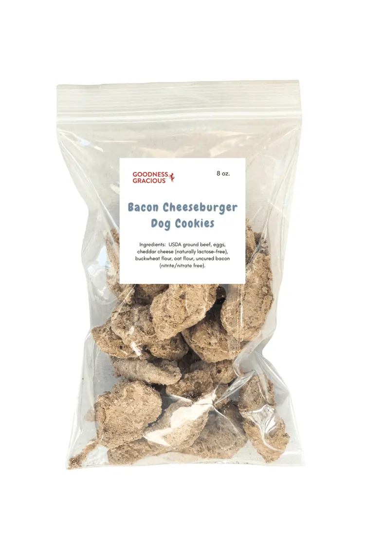 Goodness Gracious Bacon Cheeseburger Dog Cookies 1