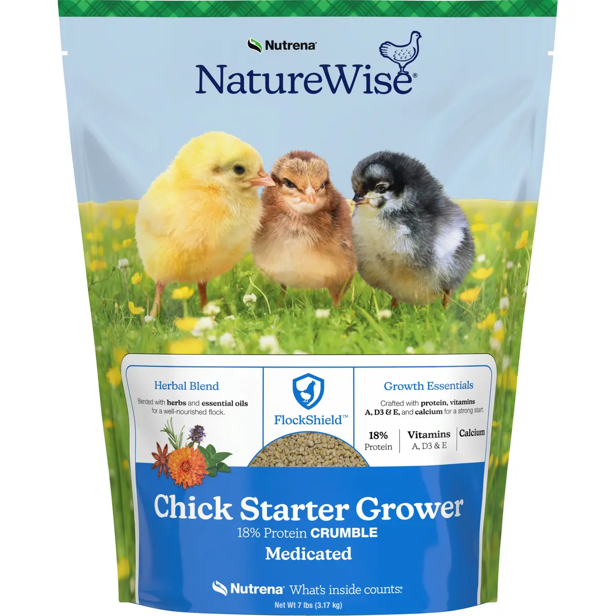 Naturewise® Chick Starter Grower 18% Protein Crumble Medicated 1
