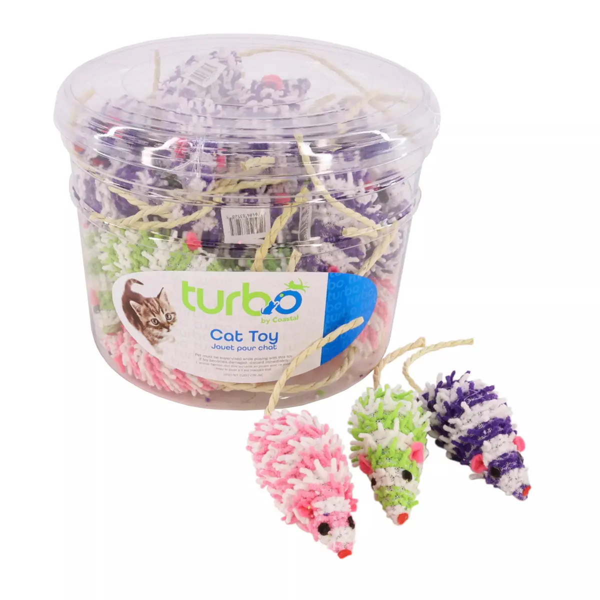 Coastal Pet Turbo Mop Mice Bulk Cat Toy Bin 1