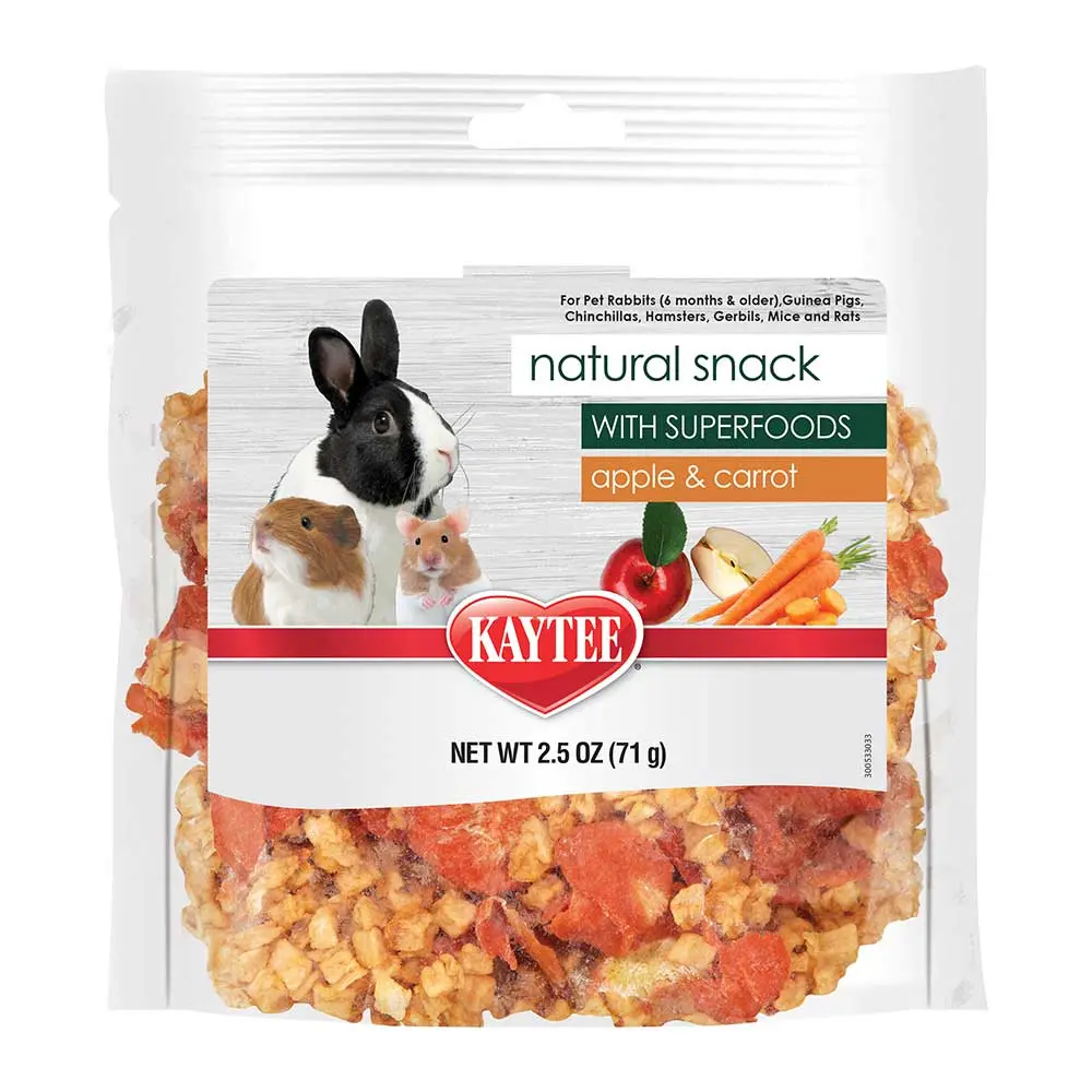 Kaytee Natural Snack Carrot Apple Small Animal Treat 1