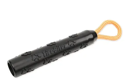 Mammoth Tirebiterii Retriever With Loop Rope Handle – Natural Rubber Dog Toys 1