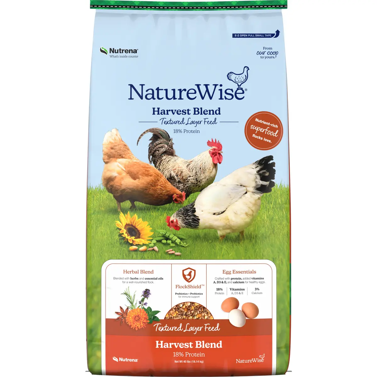 Naturewise® Harvest Blend 18% Textured Layer Feed 1