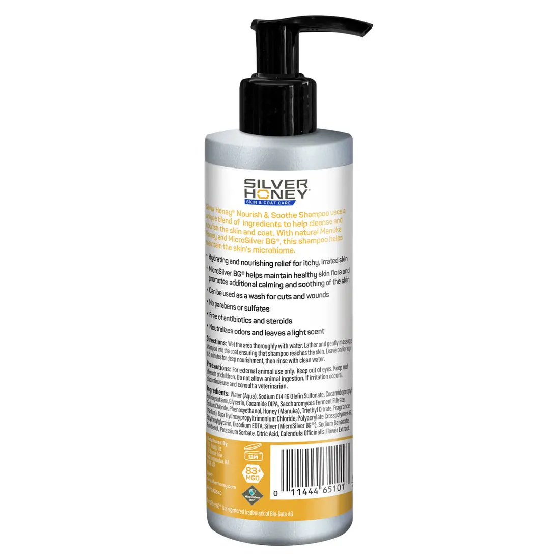 Silver Honey Skin & Coat Care Nourish & Soothe Shampoo With Odor Neutralizer 2
