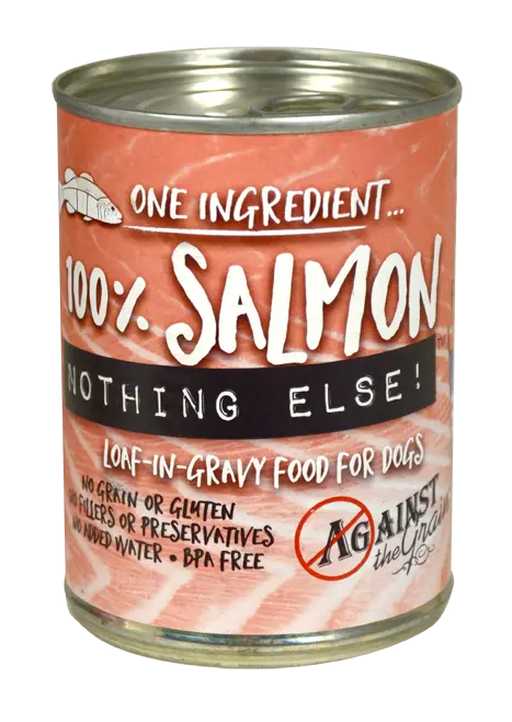 Against The Grain Nothing Else Grain Free One Ingredient 100% Salmon Canned Dog Food 1