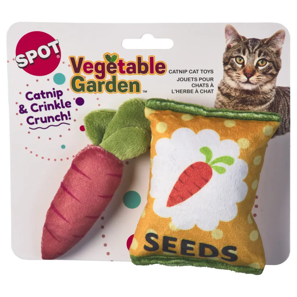 Ethical Pet Spot Vegetable Garden 2 Pack Assorted Cat Toy 2