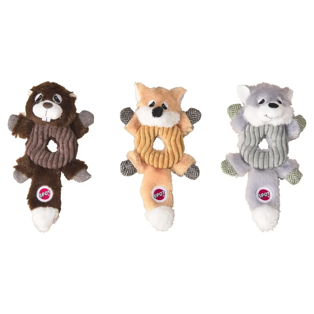 Ethical Pet Spot Lil Spots Donut Crinklers 3 Pack Dog Toy 1