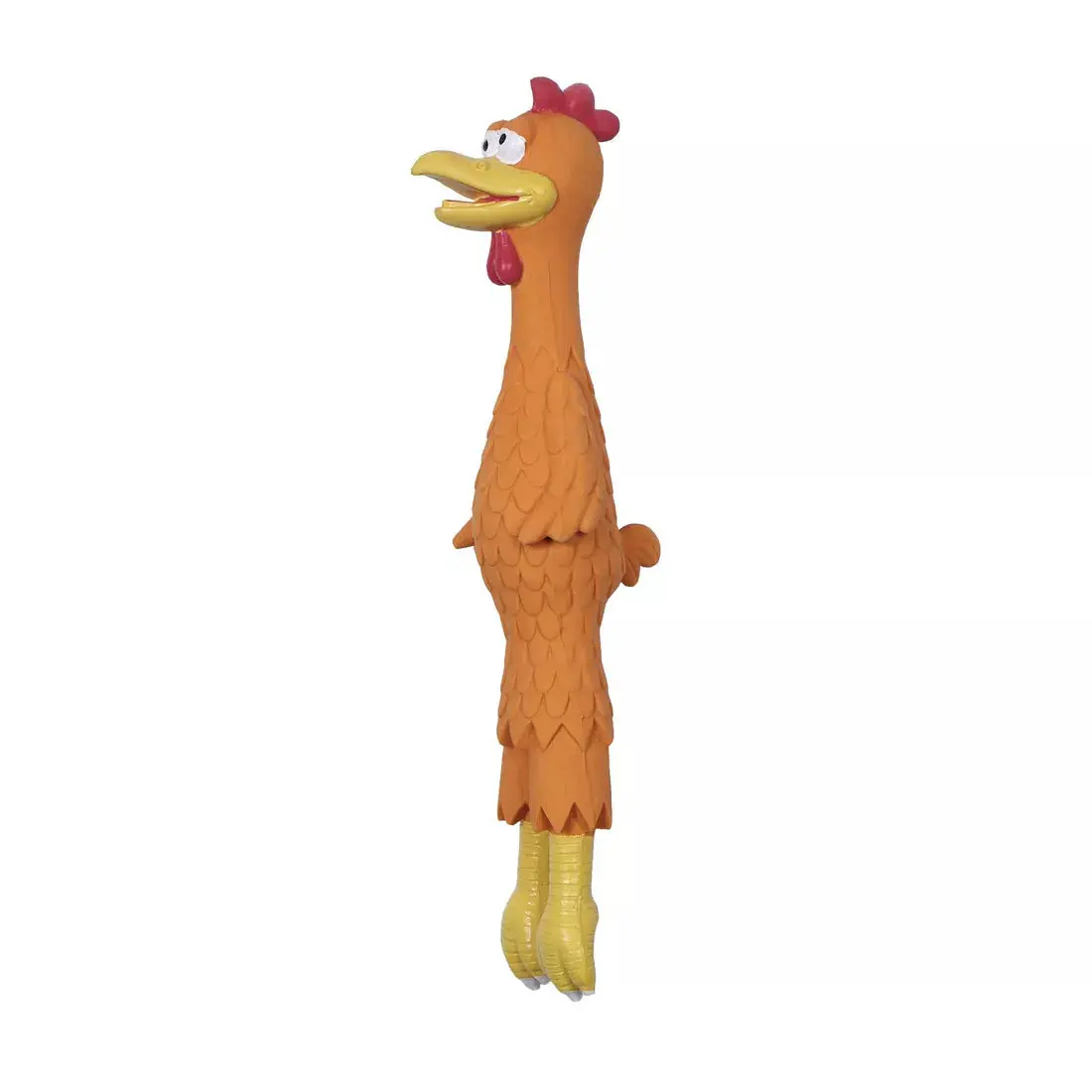 Rascals 15" Latex Orange Rooster Dog Toy 1