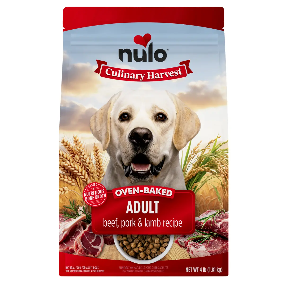 Nulo Culinary Harvest Baked Beef, Pork & Lamb Recipe For Adult Dogs Food 1