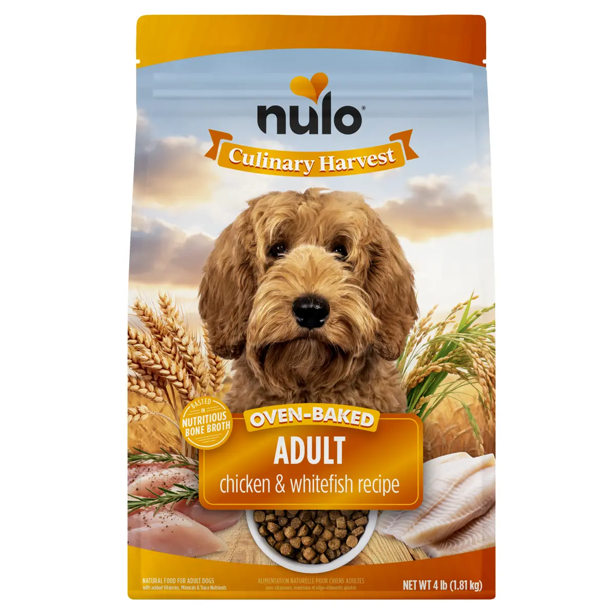 Nulo Culinary Harvest Baked Chicken & Whitefish Recipe For Adult Dogs Food 1