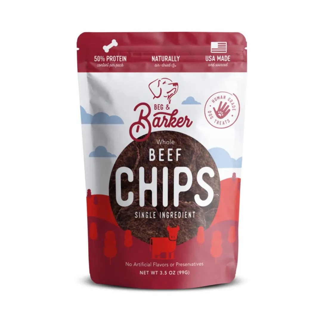 Beg & Barker Beef Heart Chips Dog Treats 1Ea/3.5 Oz 1