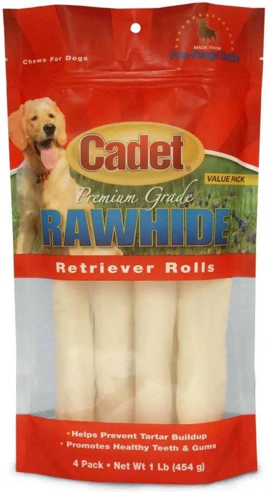 Cadet Rawhide Retriever Natural Flavor Rolls For Dogs 1