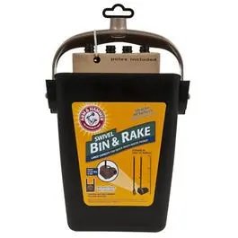 Cat Litter Cleanup Bin & Rake, Extends 32-In. 1