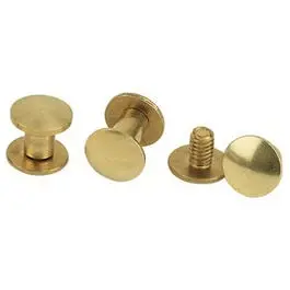 Chicago Screw Pack For Horse Harness, Brass, 1/4 & 3/8-In., 6-Pk. 1
