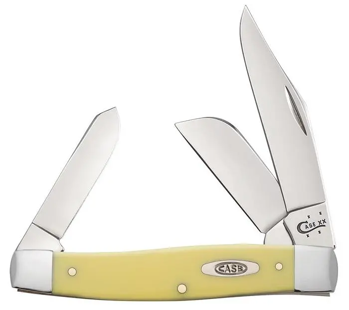 Case Yellow Synthetic Chrome Vanadium Large Stockman 1