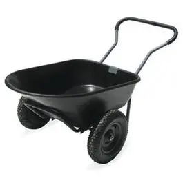 Dura Lawn Cart, Black, 6-Cu. Ft. 1
