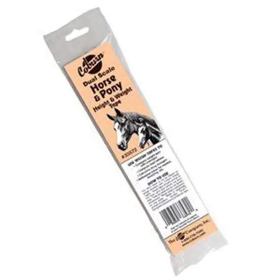 Coburn Horse & Pony Dual Scale Weigh Tape-English/Spanish 1