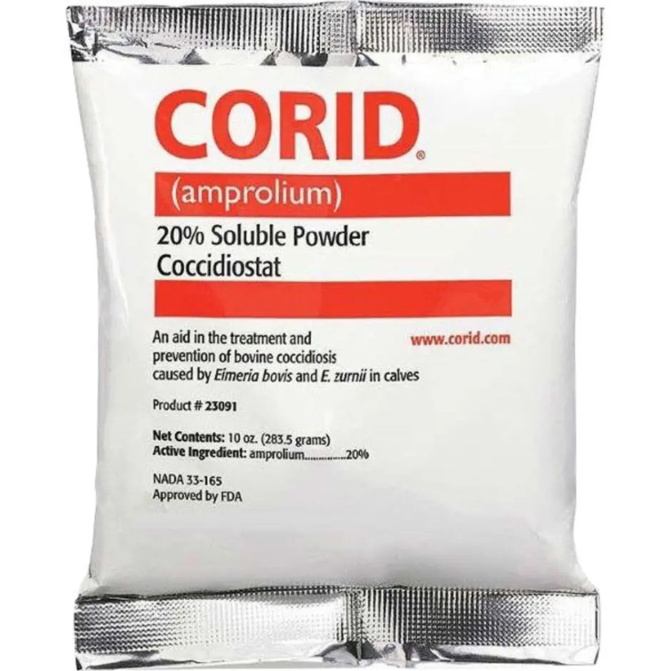 Corid 20% Soluble Powder Coccidiostat For Calves 1