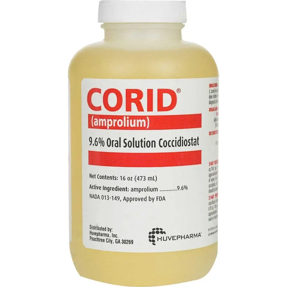 Corid 9.6% Oral Solution Coccidiostat For Calves 1