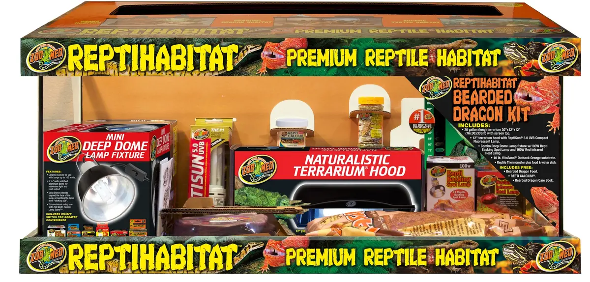 20 Gallon Reptihabitat™ Bearded Dragon Kit 1