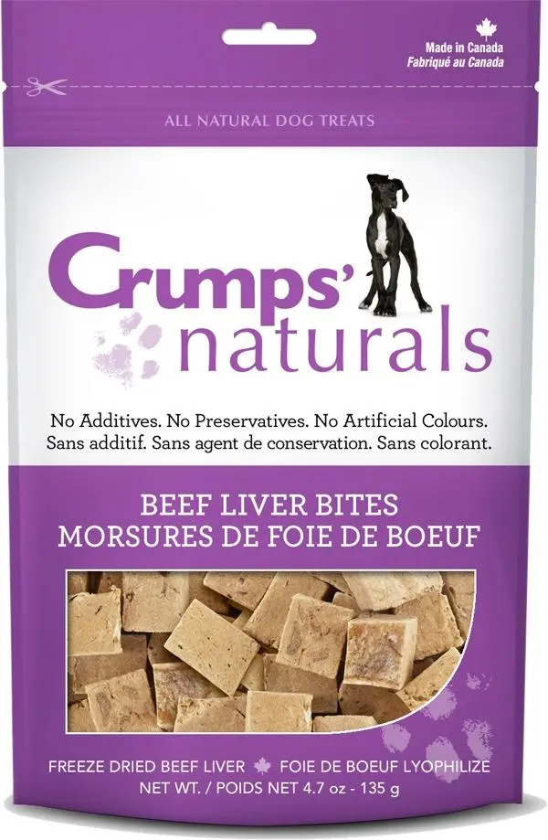 Crumps Naturals Beef Liver Bites Dog Treats 1