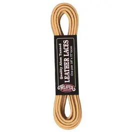 Horse Laces, Chestnut Alum Tanned Leather, 1/8 X 72-In. Pr. 1