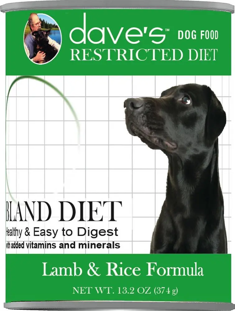 Daves Restricted Diet Bland Lamb & Rice Canned Dog Food 1